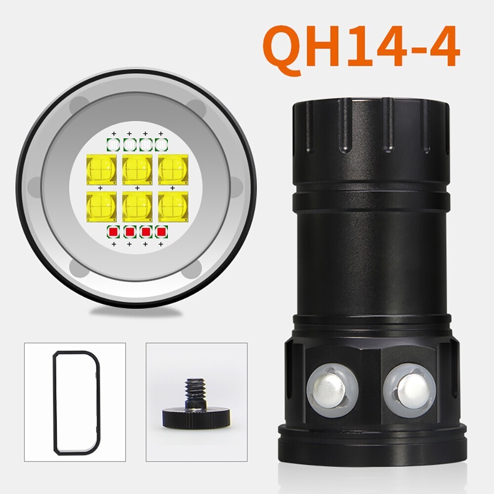 25000LM Scuba Diving Light Underwater LED Flashlight Dive Underwater Lighting