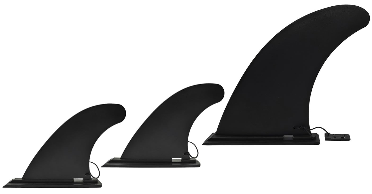 Paddle Board Fin Replacement 3 Piece Set 9 Inch 5 Inch Nylon Fiberglass Detachab