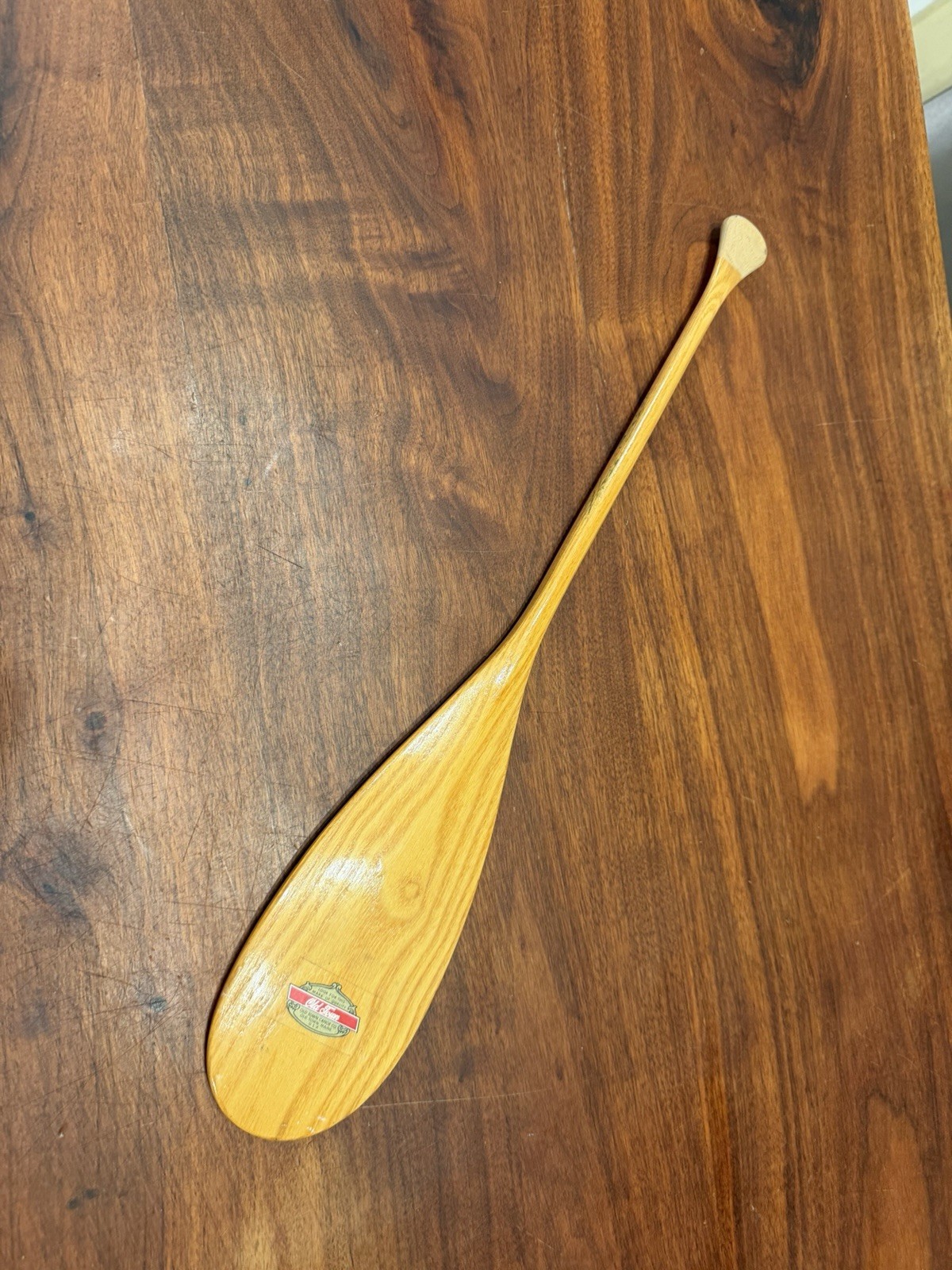VTG OLD TOWN NOVELTY MINIATURE 2O” WOODEN CANOE PADDLE SALESMAN SAMPLE