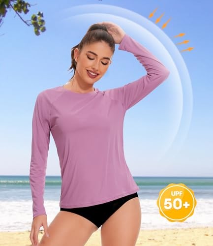 4 Pack Rash Guard for Women UPF 50+ SPF UV Large 1 Gray 1 Blue 1 Green 1 Pink