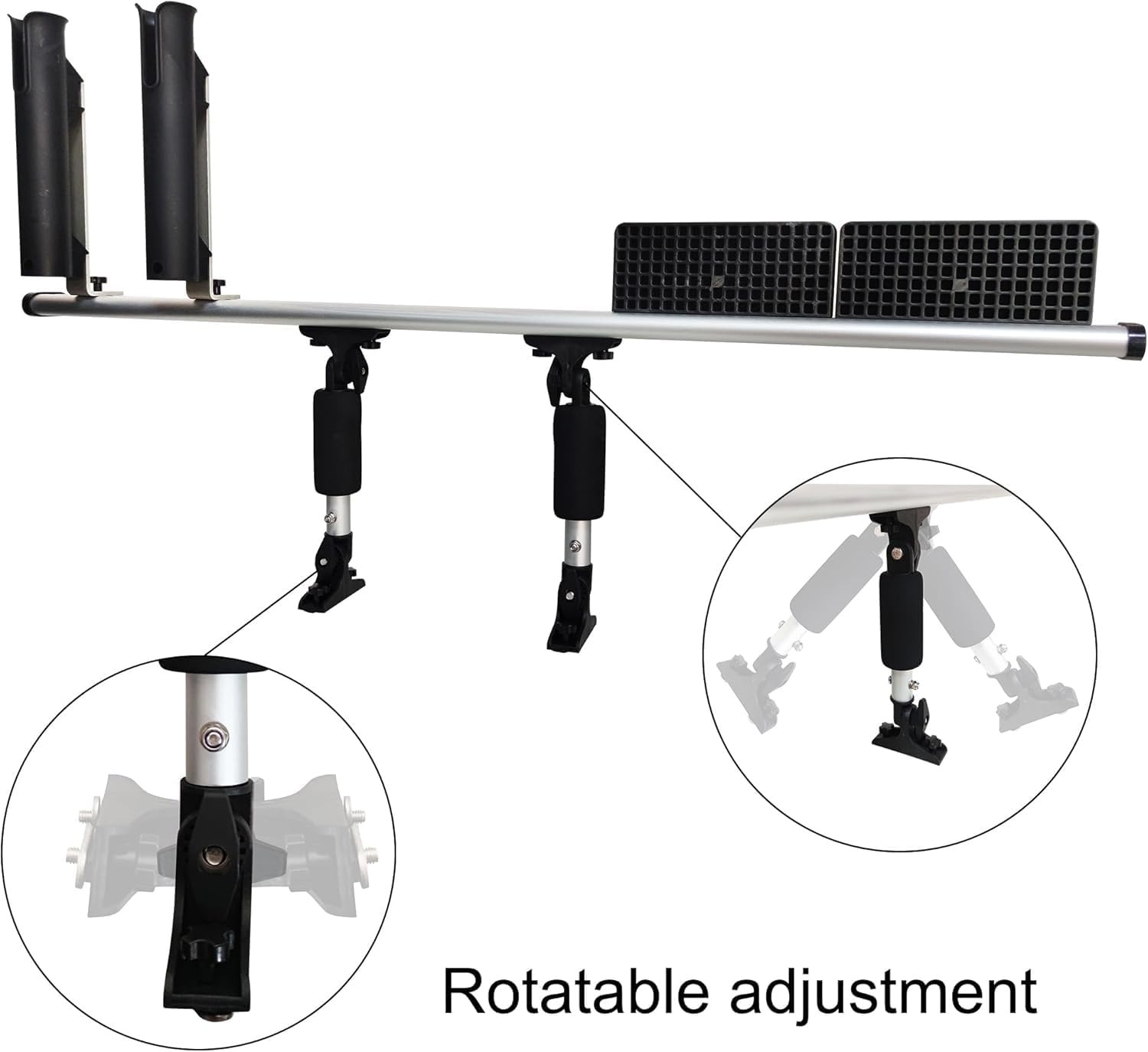 Kayak Motor Mount, Fishing Kayak Trolling Motor Mount Rack Aluminum Outboard Mou