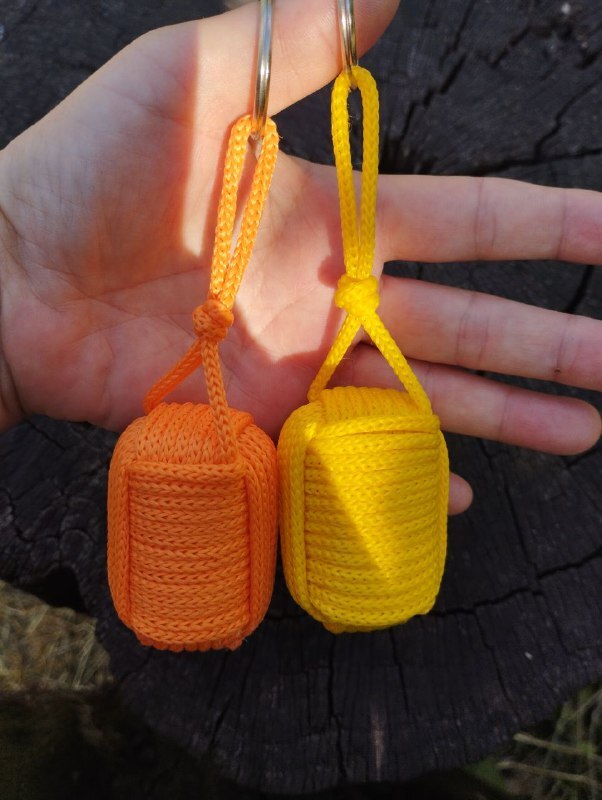 Set of 2 Floating Cork Sailor Key Chain Kayak Boat Sailing Float Buoy
