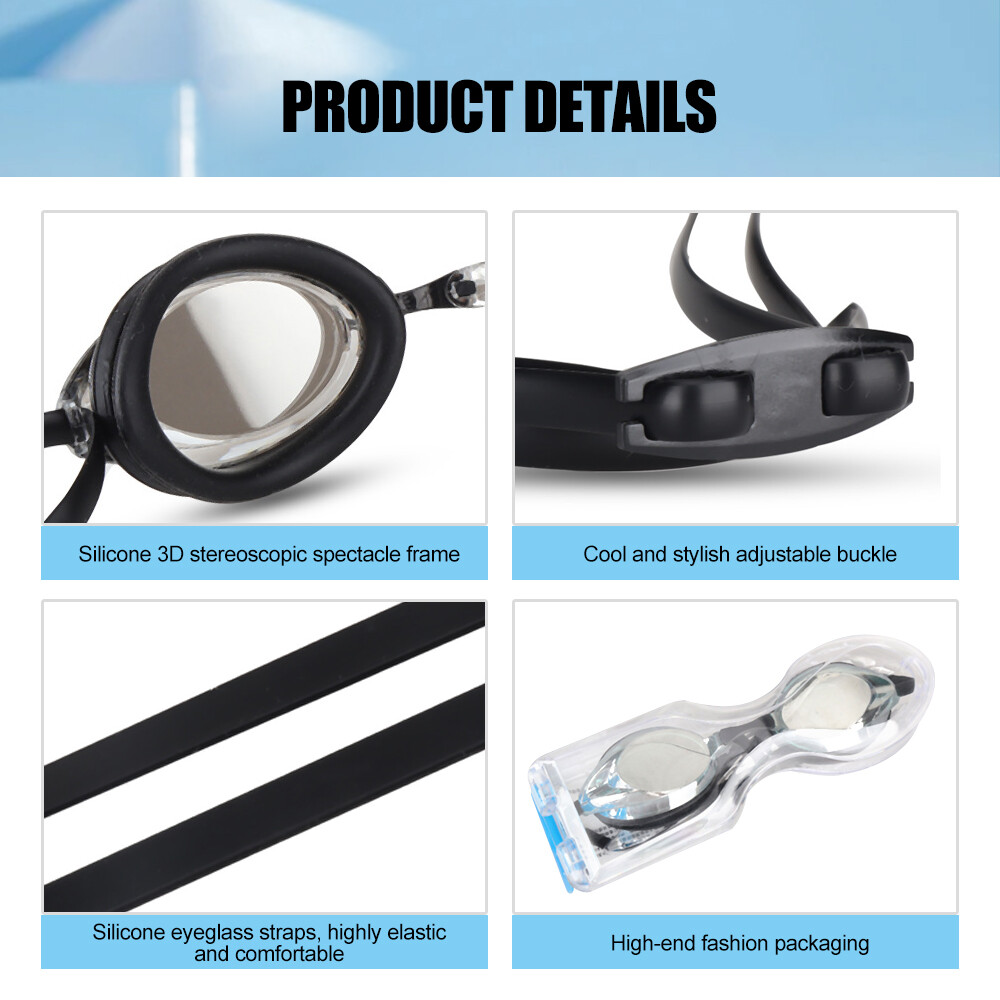 Professional Swimming Goggles Adult Anti-Fog UV Waterproof Silicone Seal