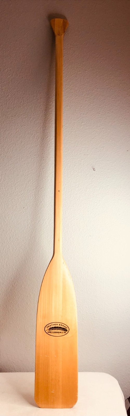 Feather Brand Canoe Paddle 58 1/2″ Long Caviness Woodworking Co.