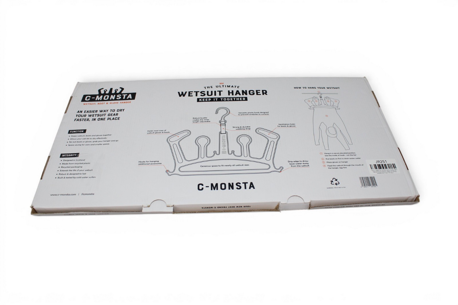 c-monsta Wetsuit, Boot, Glove Hanger Quick Drying Heavy Duty Hanger v2