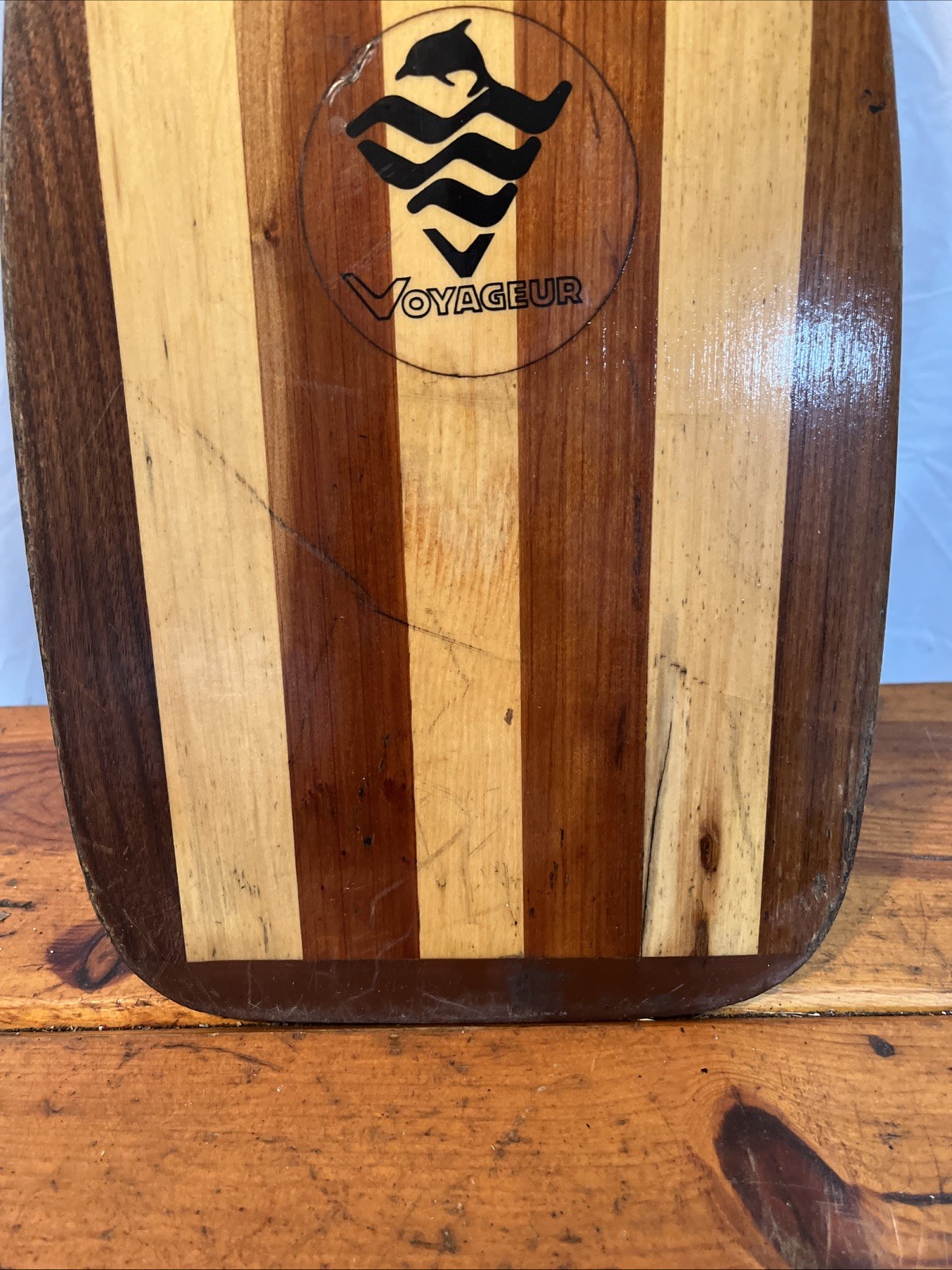 52” Voyageur Wood Canoe Paddle — Made In Canada — Good Condition Well Made