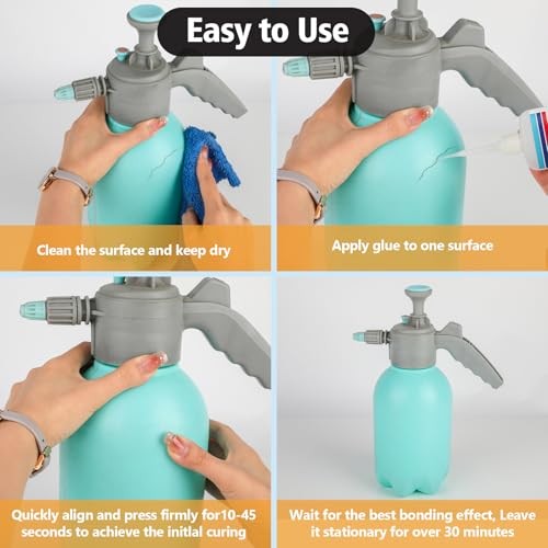 Super Glue for Plastic with Anti Clog Cap. 6 x 1 fl oz,Plastic Plastic-Glue
