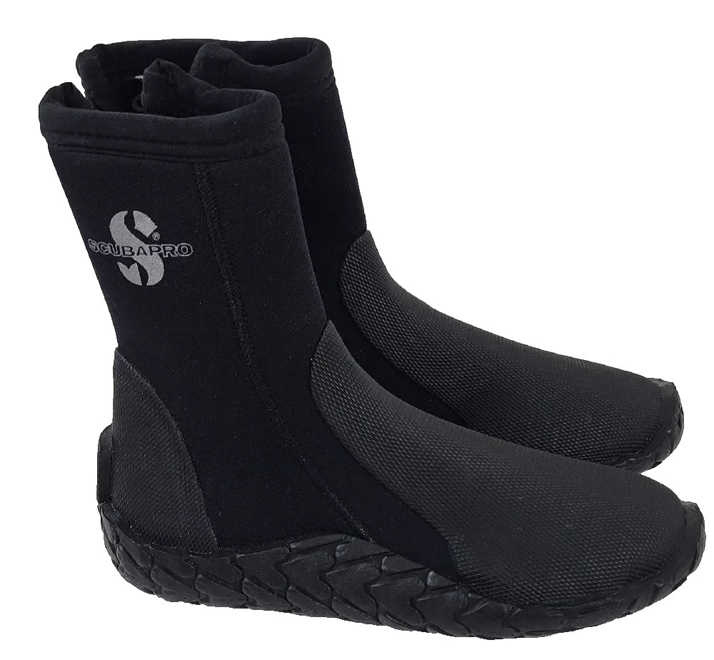 ScubaPro Delta 5MM Neoprene Dive Boots Black Scuba Diving Boots Mens 4 Women 5.5