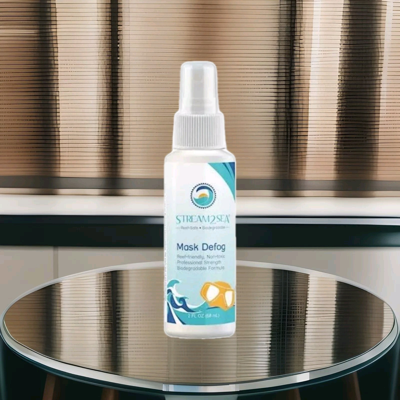 Antifog Spray for Swim Goggles, Snorkel, Dive Mask 2 fl oz (Spray)B3,1