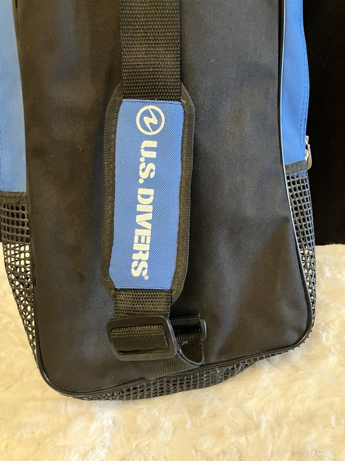 U.S. Divers ProFlex FX Snorkeling Fins Size S/M Small Medium Blue Gray with Bag