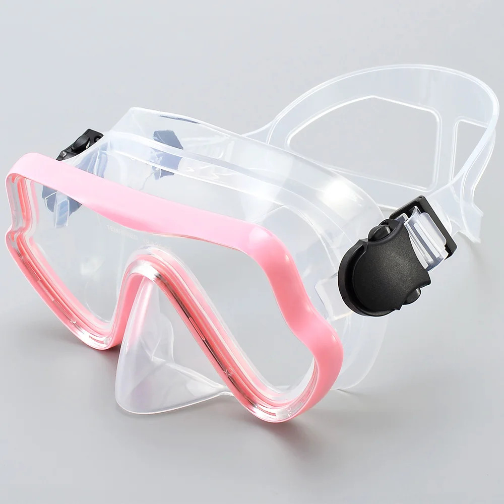 Diving Mask Snorkeling Goggles Panoramic HD Tempered Glass Anti Fog Mask Swim