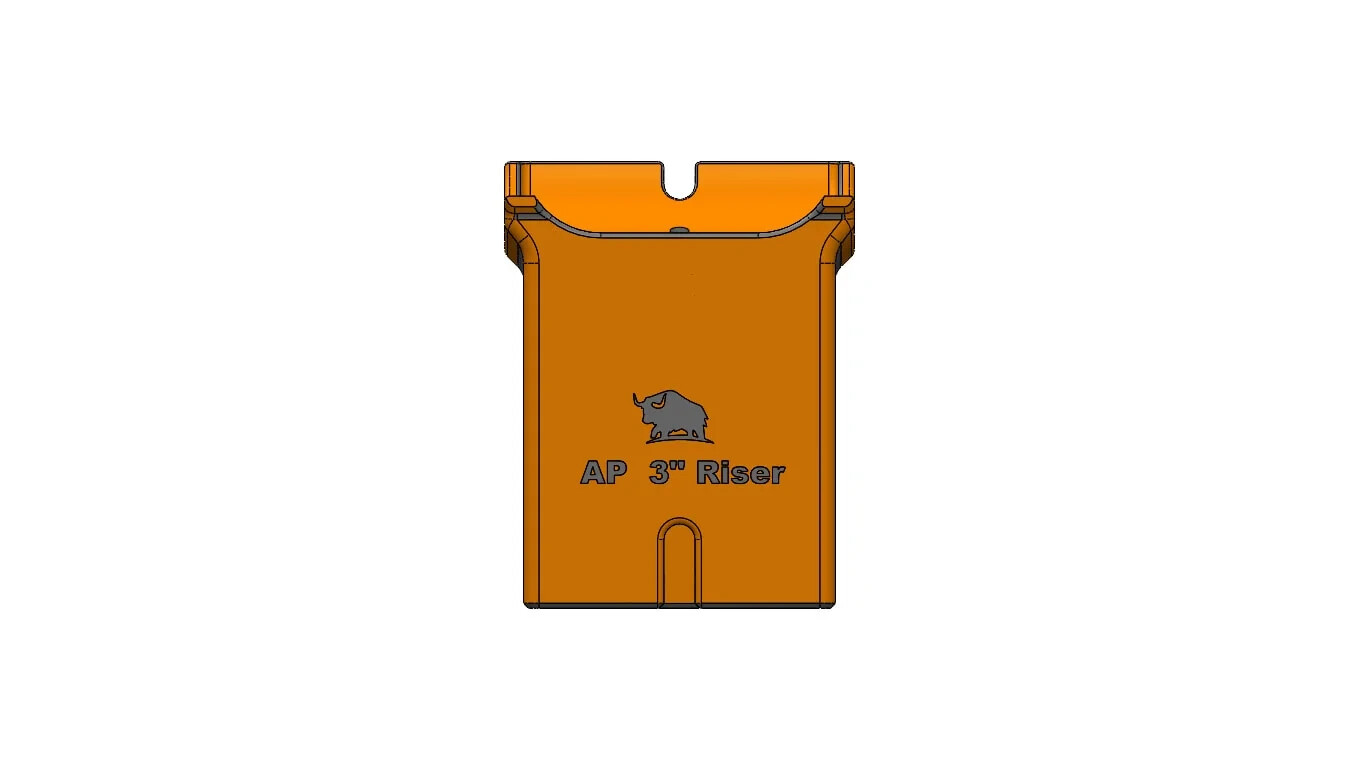 Old Town Sportsman Autopilot 3″ ORANGE AP Rear Seat Riser Kit by YAK Hobby