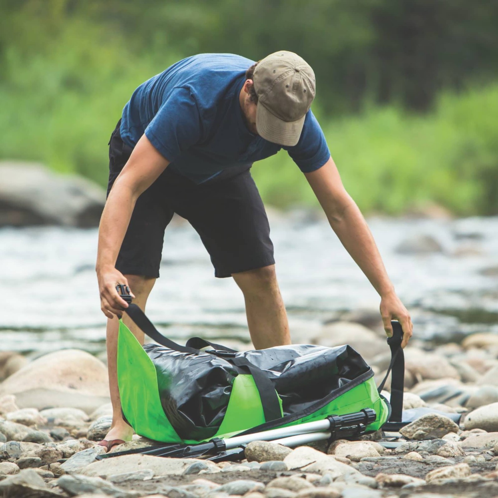 Sevylor QuickPak K5 1 Person Inflatable Kayak with Hand Pump and Paddle, Gray