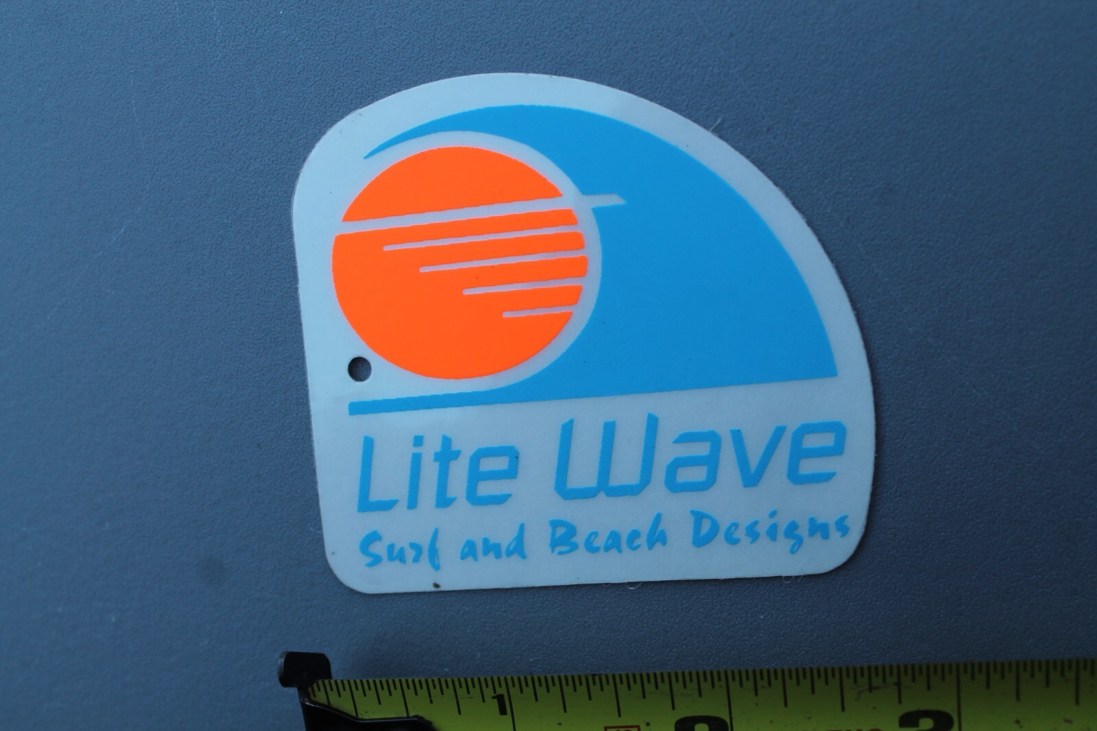 Lite Wave Surfboards Clear Neon Blue Orange OG 80’s V71A Vintage Surfing STICKER