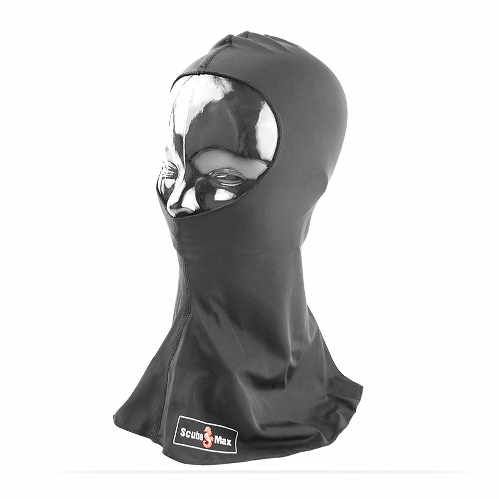 ScubaMax UV50 Spandex Hood for Warm Water Scuba Diving – Black
