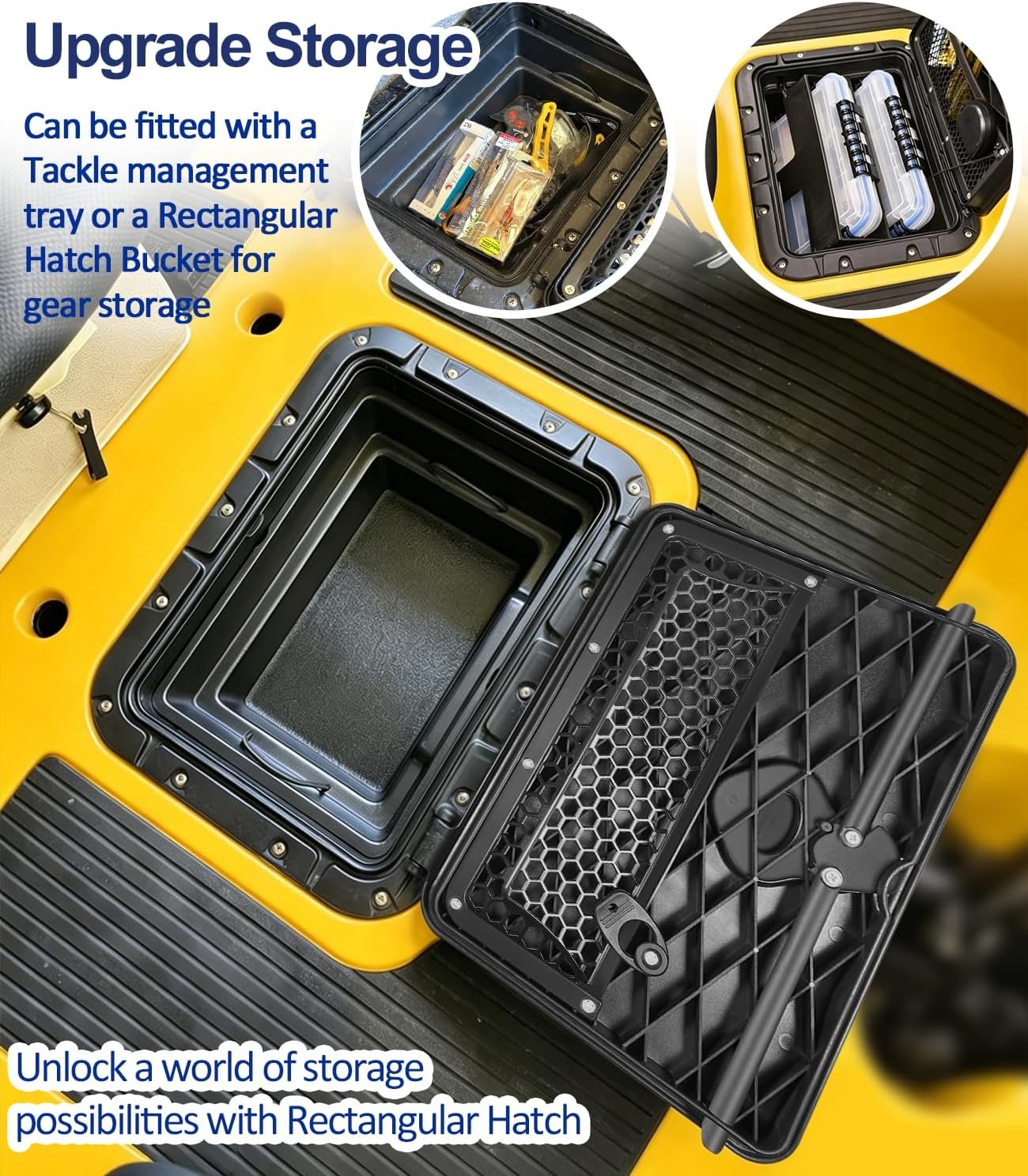 71707003 Rectangular Twist and Seal Hatch Kit Horizontal for 13-26 Hobie Kayak
