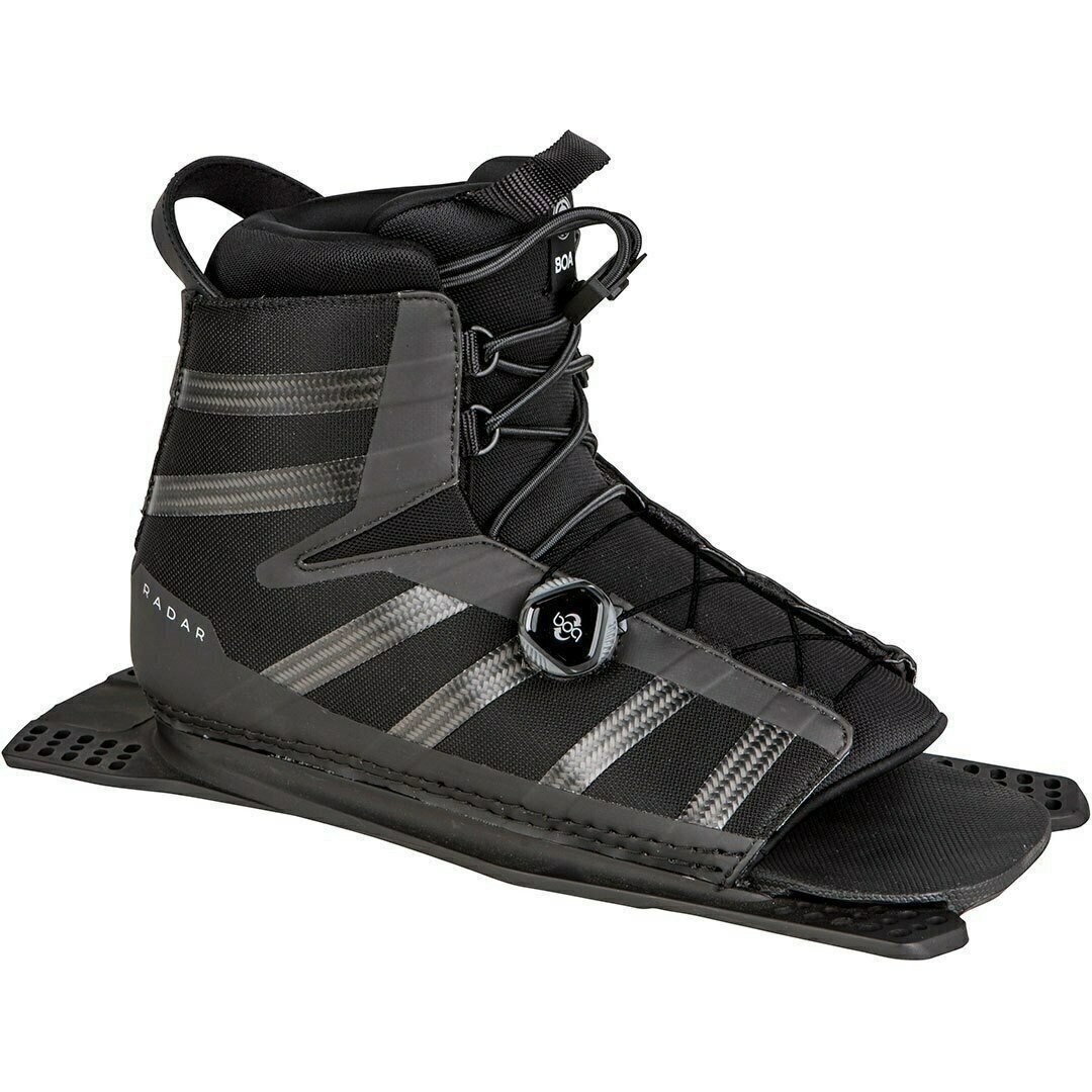 Radar Waterski Vector BOA Boot – Carbon/Black – Front Feather Frame