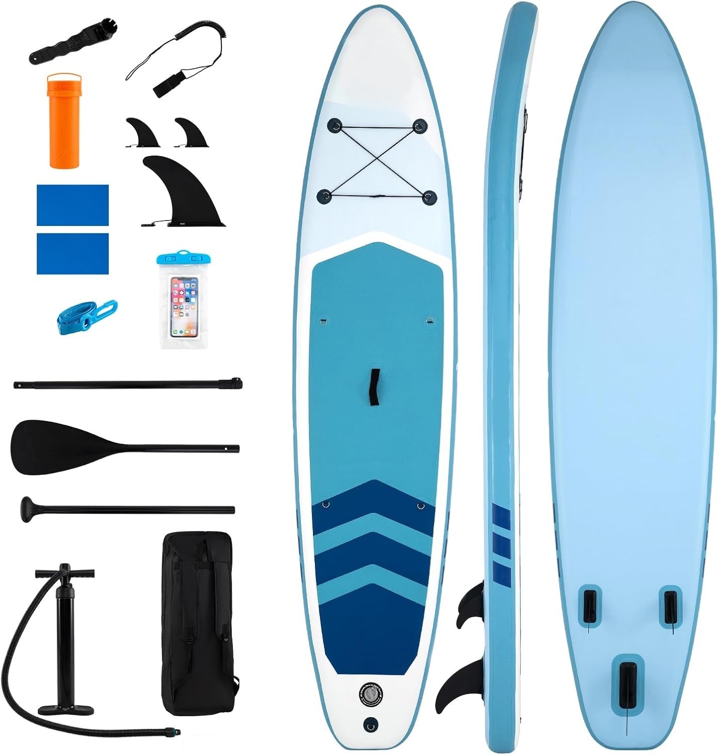 11FT Inflatable Paddle Board W/ SUP Accessories Stand Up Paddle Board