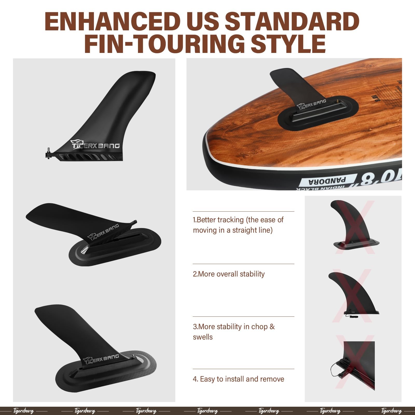 TIGERXBANG Paddle Board, 10.8′ Stand Up Paddle Board with Premium Complete In…