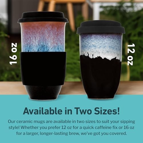 Coffee Tumbler – Travel Mug – On the Go Coffee Mug – 16 Ounces Monsoon