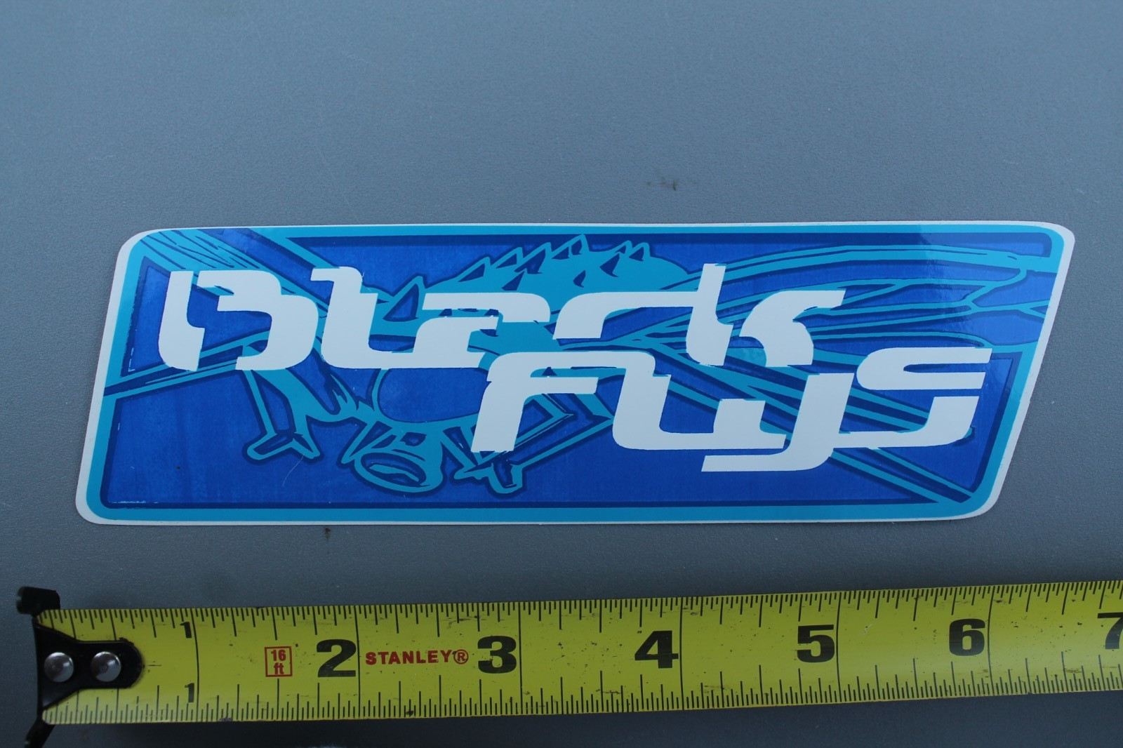 BLACK FLYS Sunglasses Blue White Punk Graffiti Fly BF3 Vintage Surfing STICKER