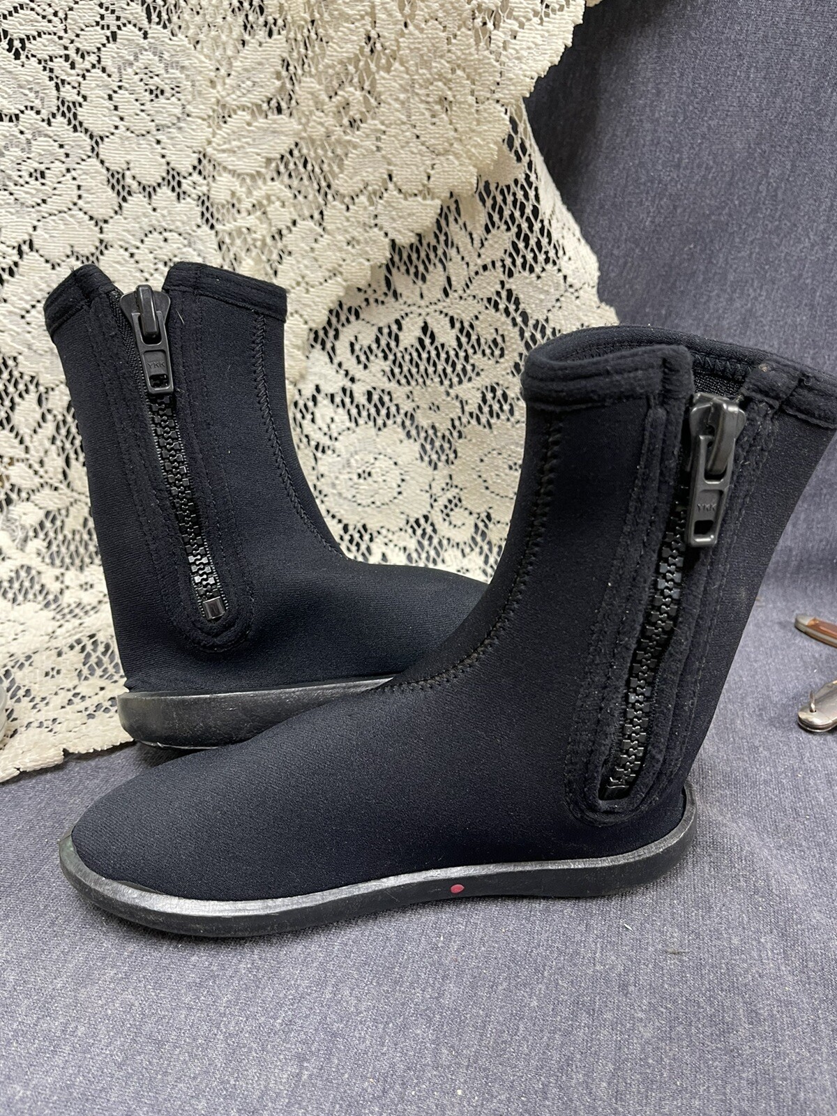 Deep Water Sport Boots SIZE L7 Great Condition See Black Dive