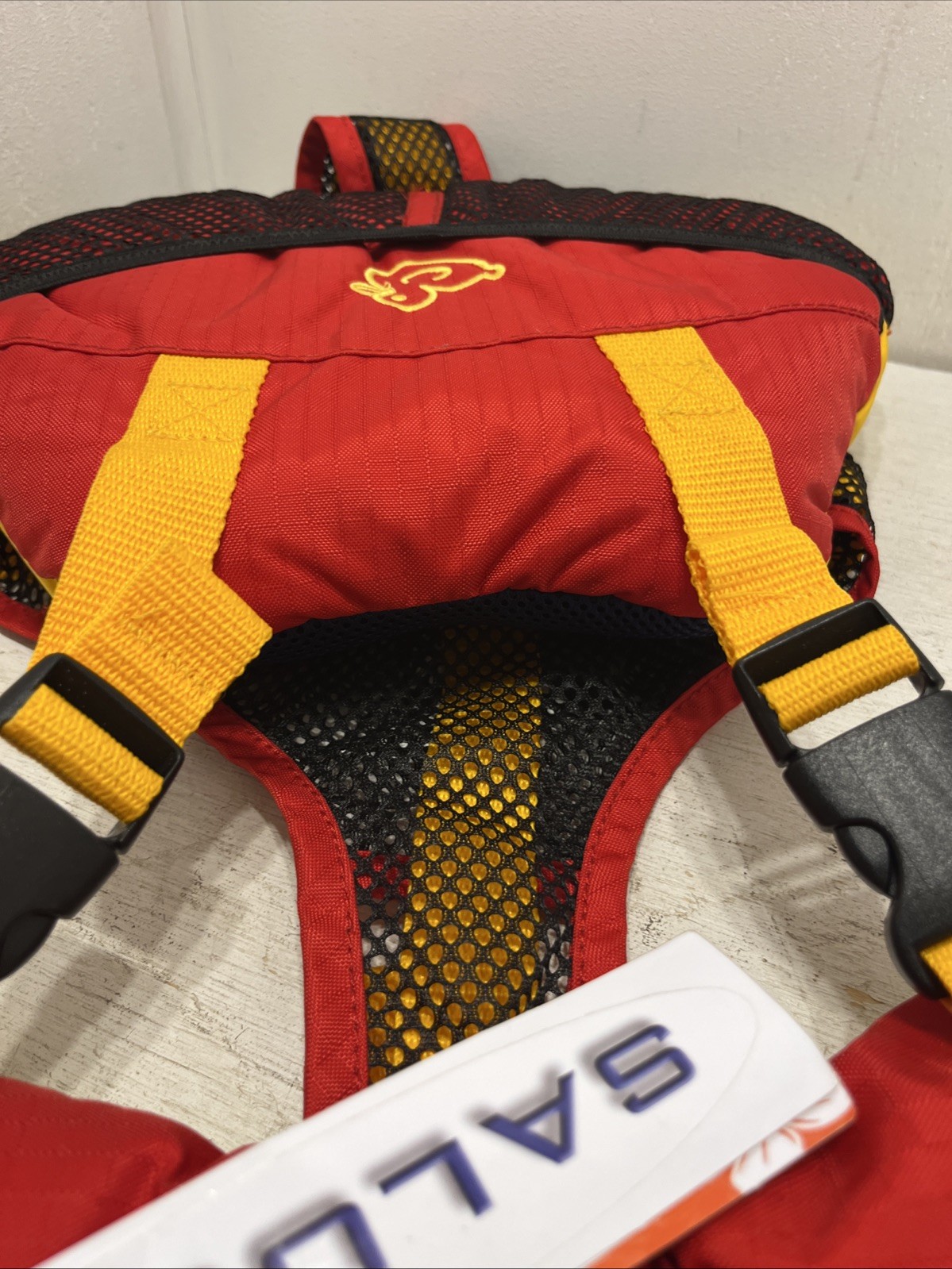 NWT Salus Bijoux Baby Vest Flotation Jacket for Infants 9-25 pounds Red/Yellow