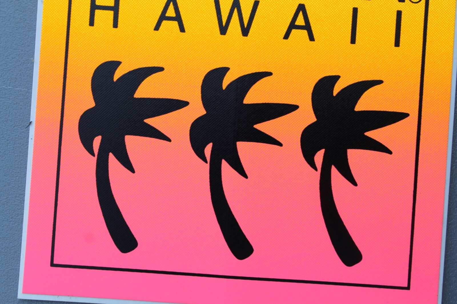LOCAL MOTION Hawaii Surfboards Neon Orange Pink 80’s LM1 Vintage Surfing STICKER
