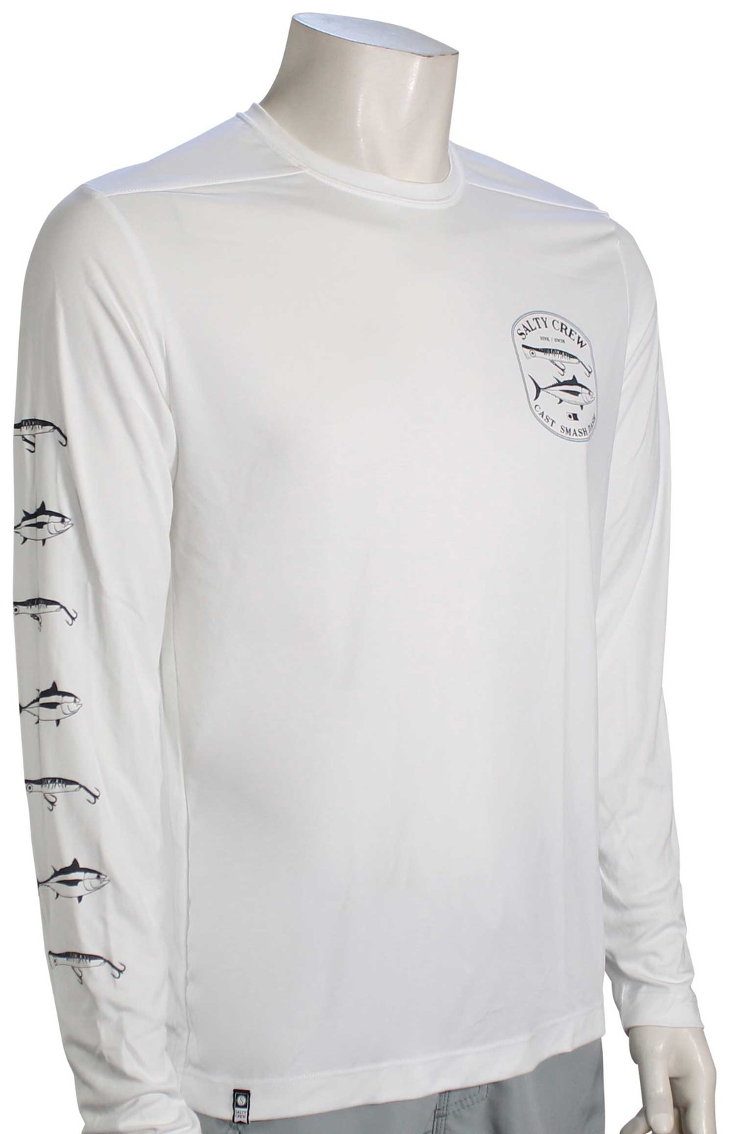 Salty Crew Surface LS Surf Shirt – White – New