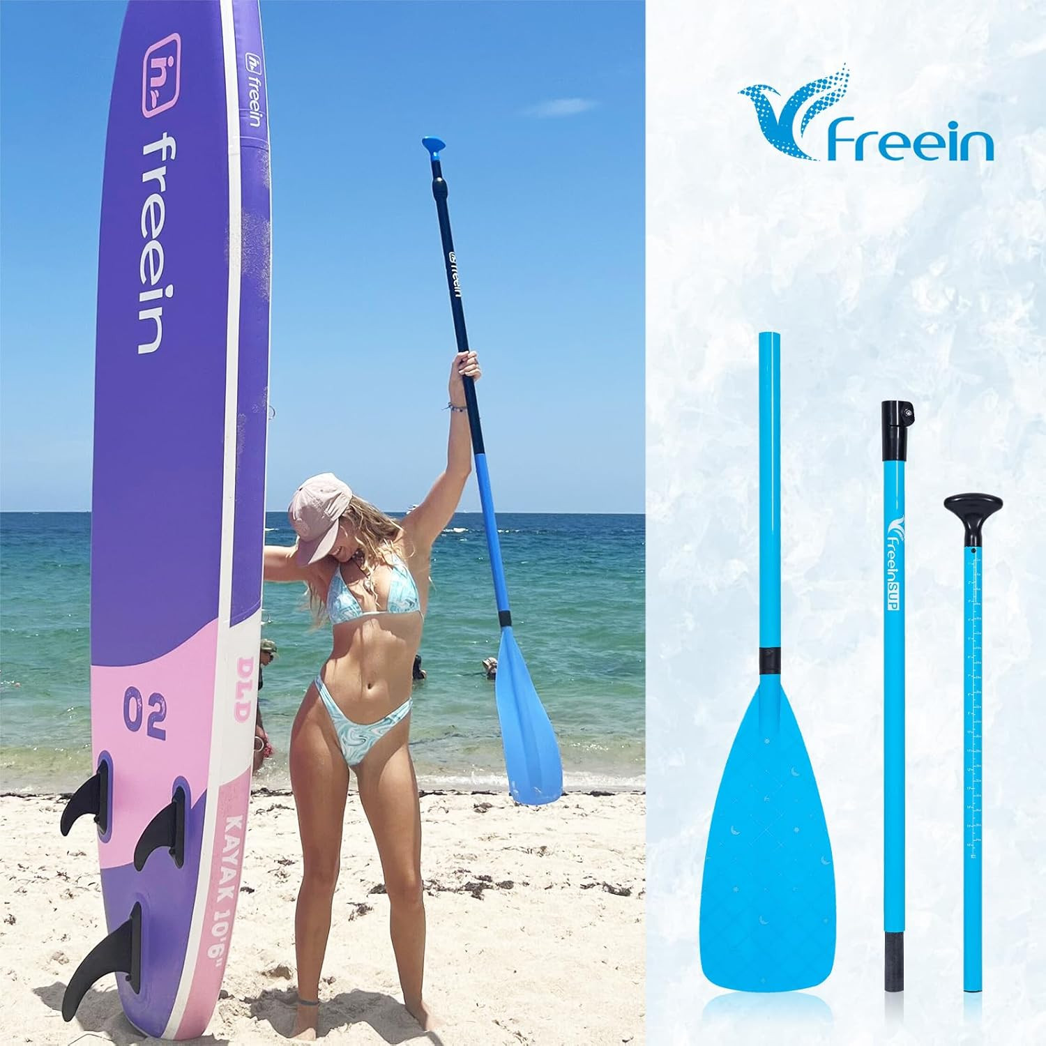 Fiberglass Paddle Board Paddle Effortless Adjustment & Transport Sup Paddle Leve