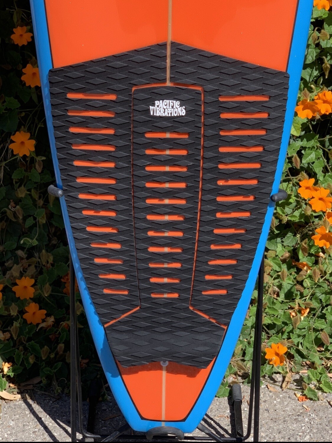 Pacific Vibrations surfboard longboard 3 piece tailpad 25” Traction tail Pad