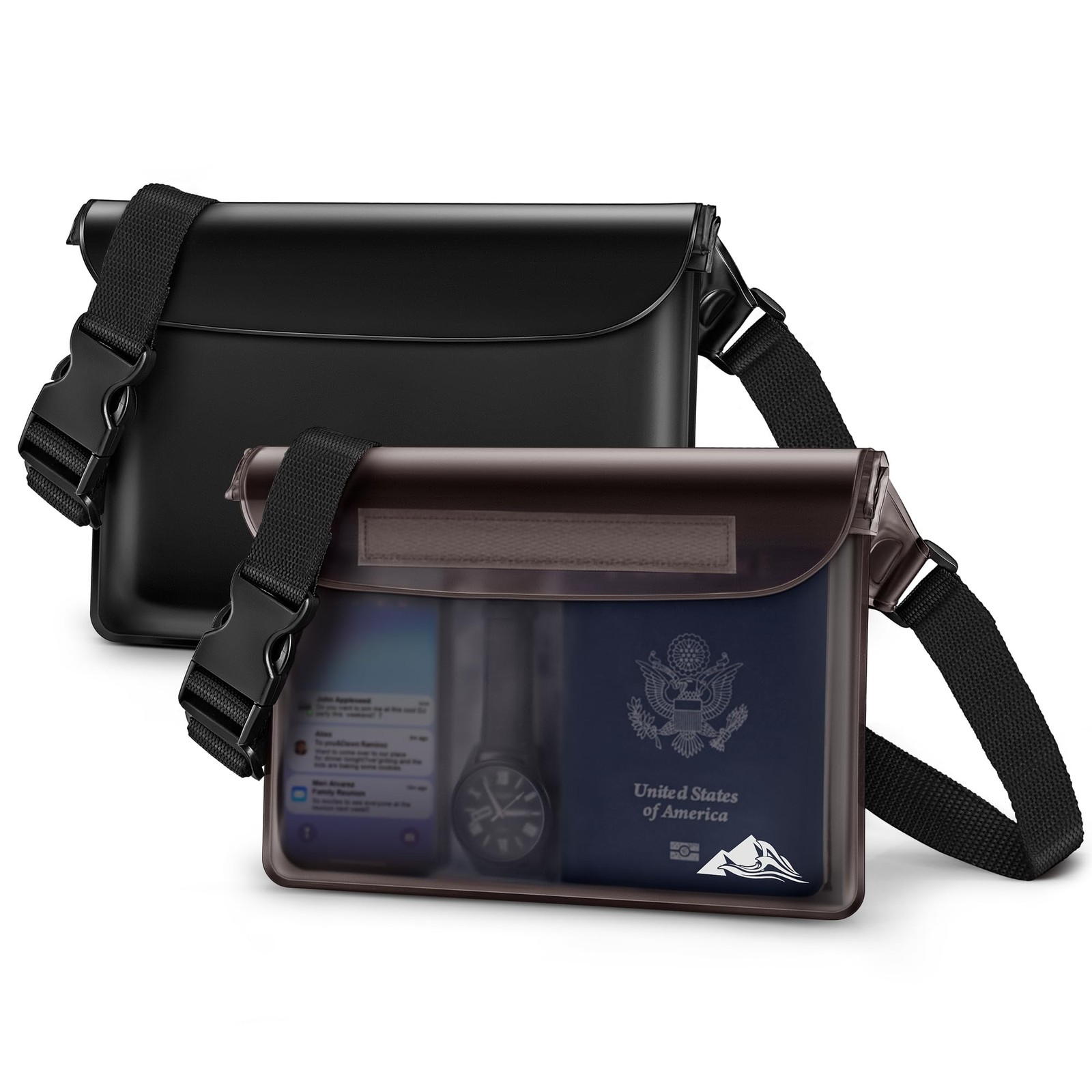 Heeta Waterproof Fanny Pack Waterproof Pouch Dry Bag 2/3/4 Pack For Phone