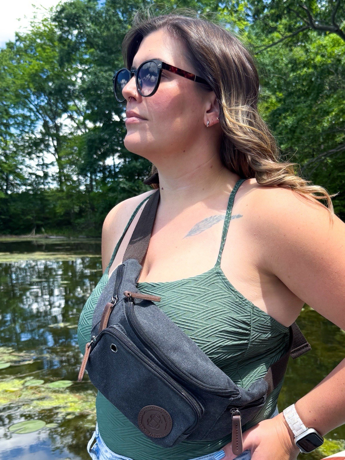 Revamp Designs Shop Deep Sea Pack Crossbody Waist Bag Black