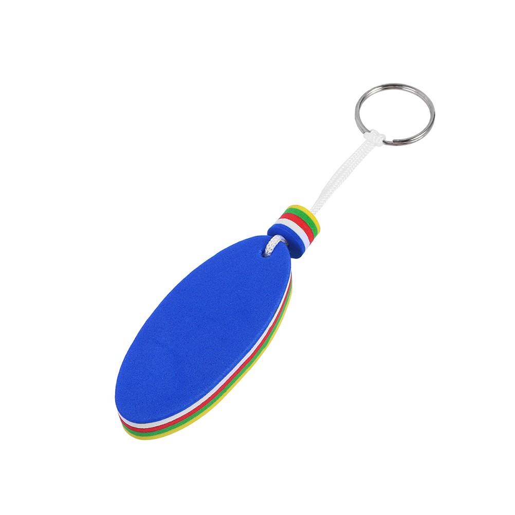 2Pcs Eva Floating Durable Key Ring Blue for Canoeing Fishing and Sailing