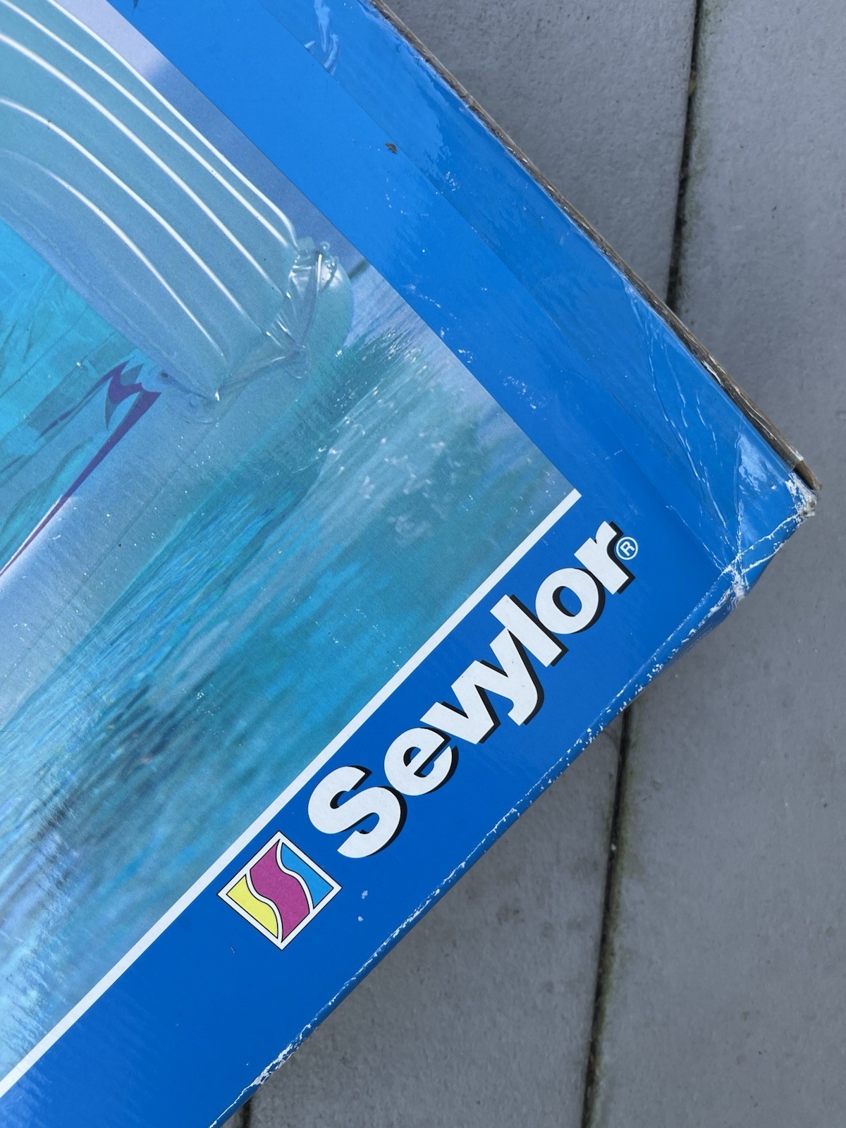 Vintage SEVYLOR Cabana Lounge Inflatable Raft Float Pool 75 x 32 RARE New In Box