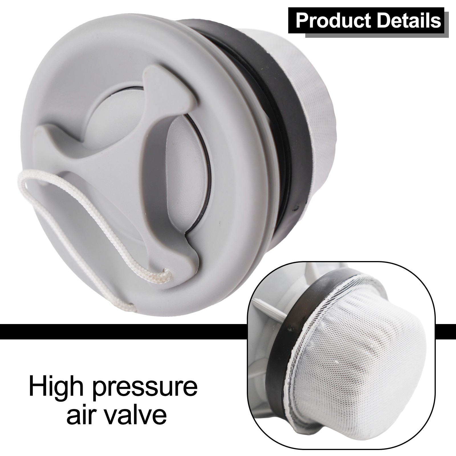 Inflation Valve Air Valve Nozzle Grey Color Gymnastic Mats Nozzle Paddle