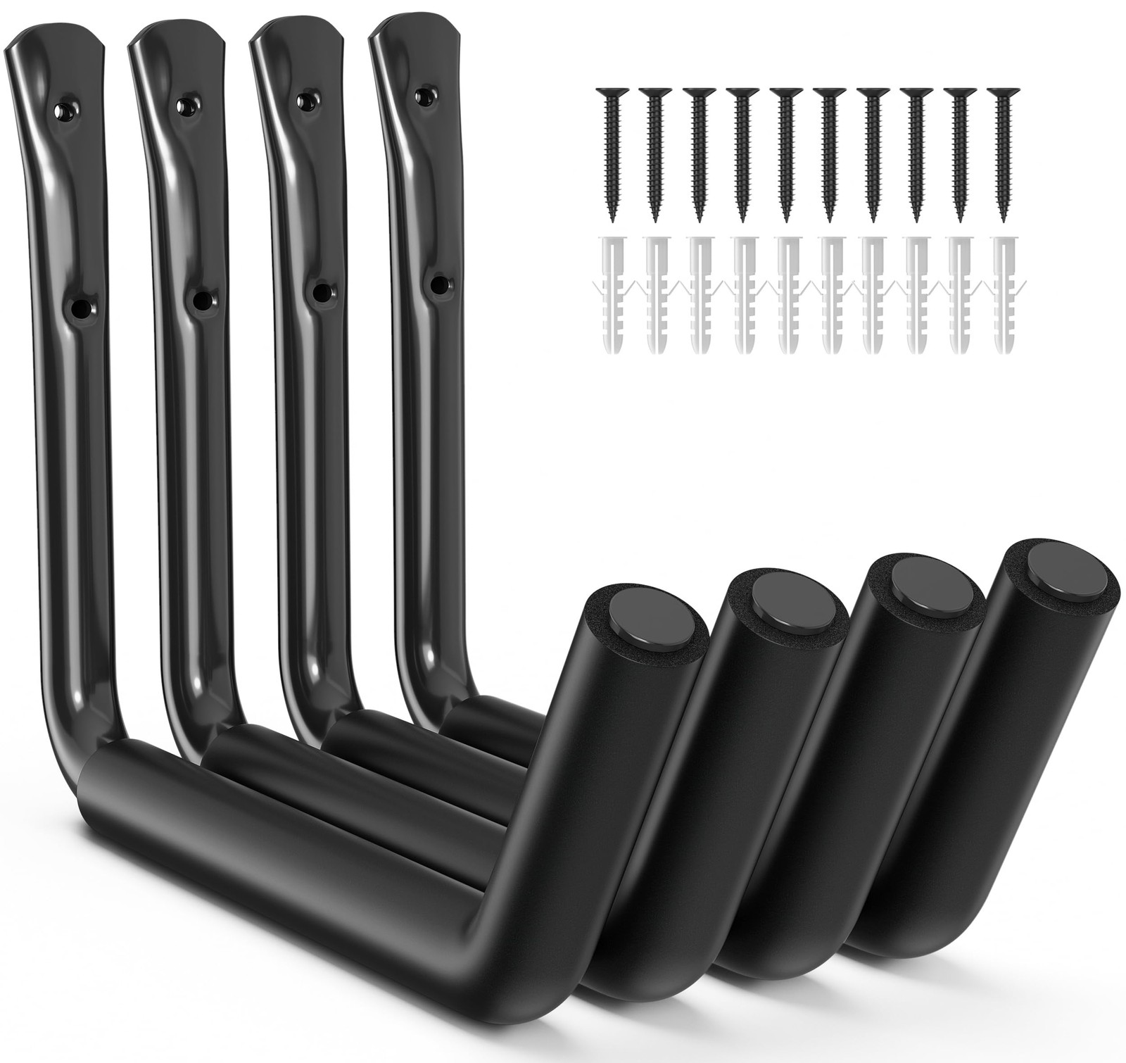 Heavy Duty Garage Storage Hooks 120 LB Capacity Wall Mount Kayak Ladder