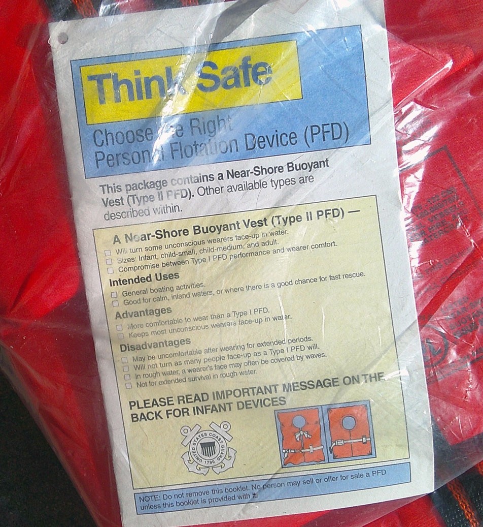Kent Type II (2) PFD Near Shore Life Vest Buoyant Adult Over 90 lbs NEW