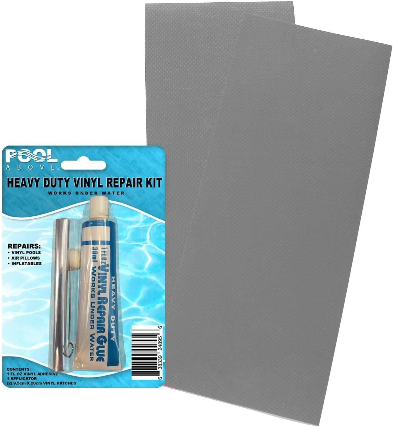 Inflatable Repair Patch Kit – 4″x10″ Heavy Duty Vinyl with Adhesive Applicator