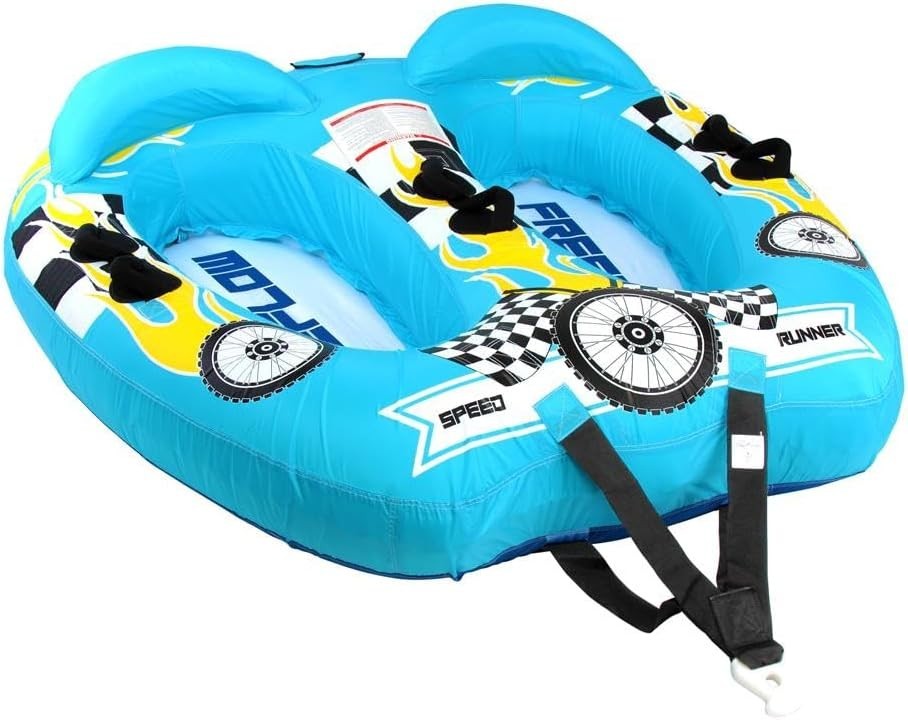 SereneLife 2 Person Towable Tube, Inflatable, 420D Nylon/PU Coating SLTOWBL10