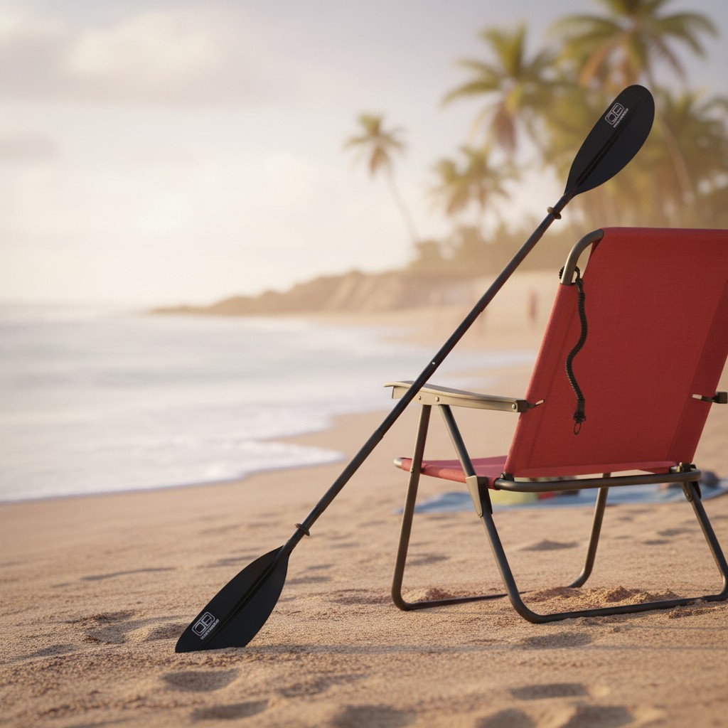 All-Season Kayak Paddle with Leash – Durable Aluminum & Fiberglass Reinforced…