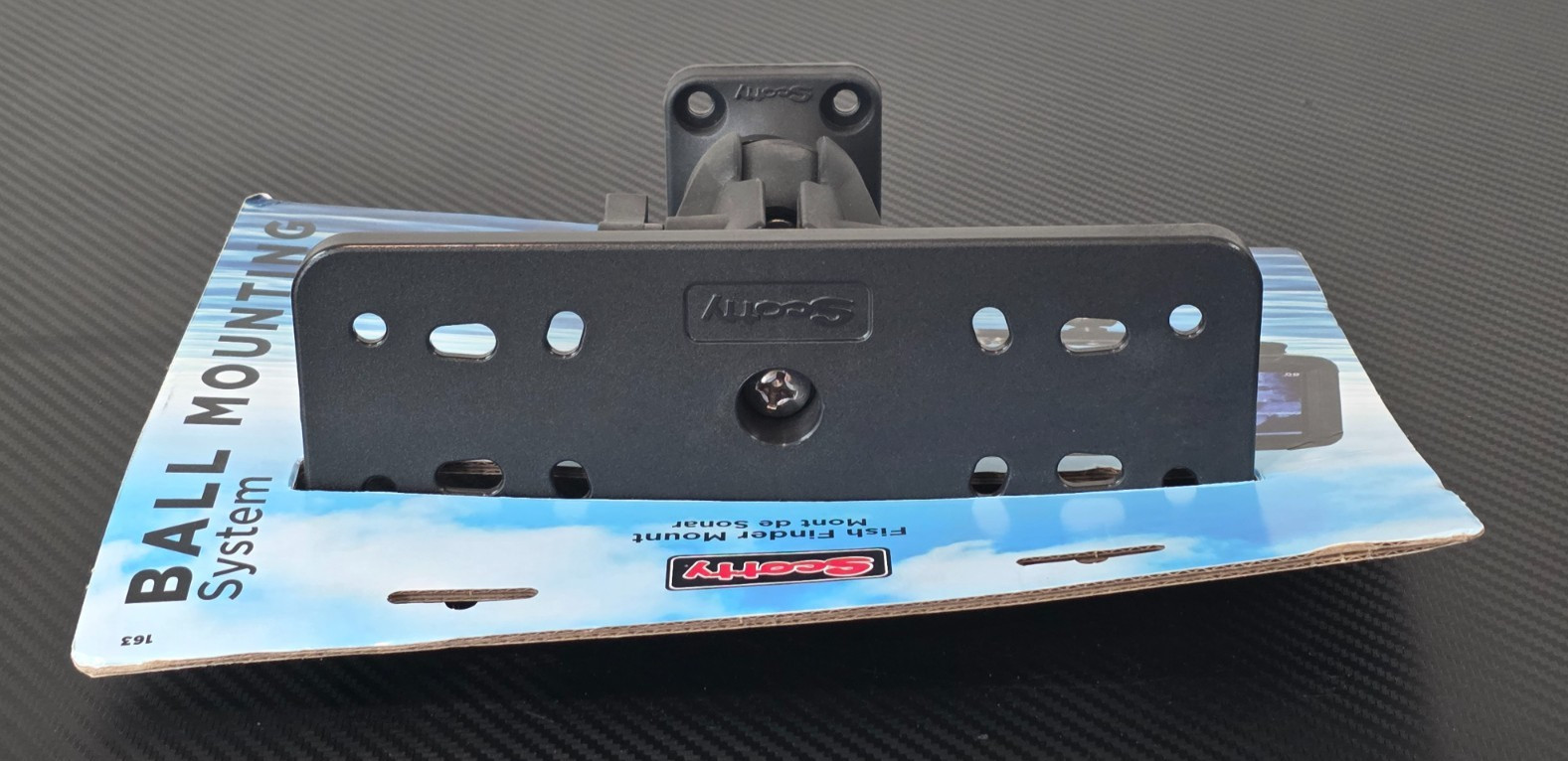 Scotty 163, 1.5″ Ball Mount with Fish Finder Universal Mounting Plate