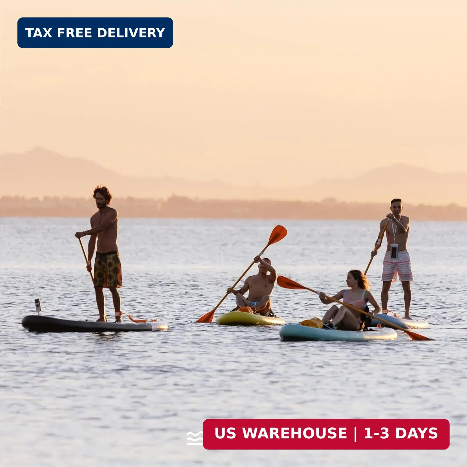 HUIIKE Paddle Board Paddle 2-in-1 Aluminum Sup Paddleboard Oar & Kayak Detachabl