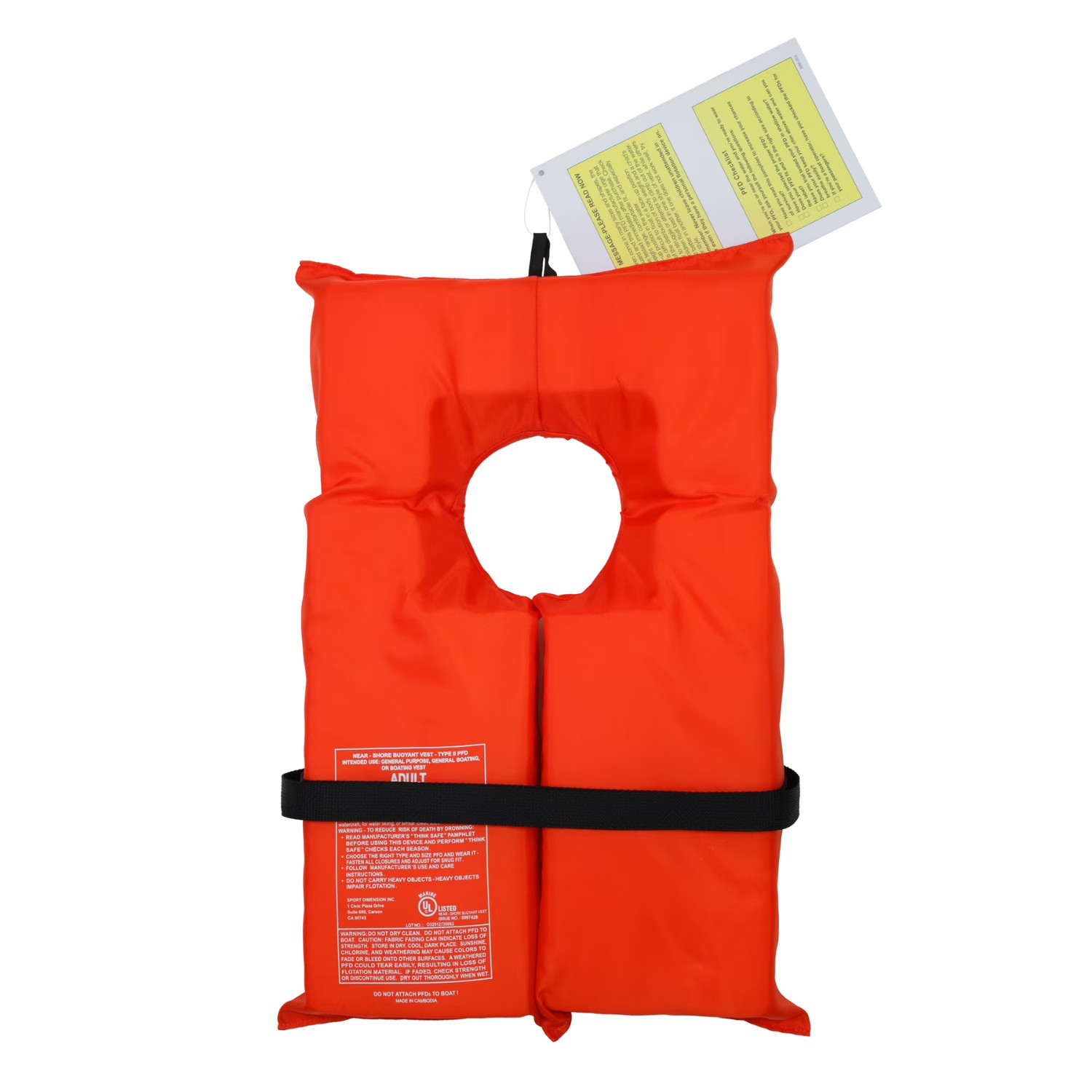 Ozark Trail 4-Pack Adult Type II Life Vest, Includes Storage Bag, Orange