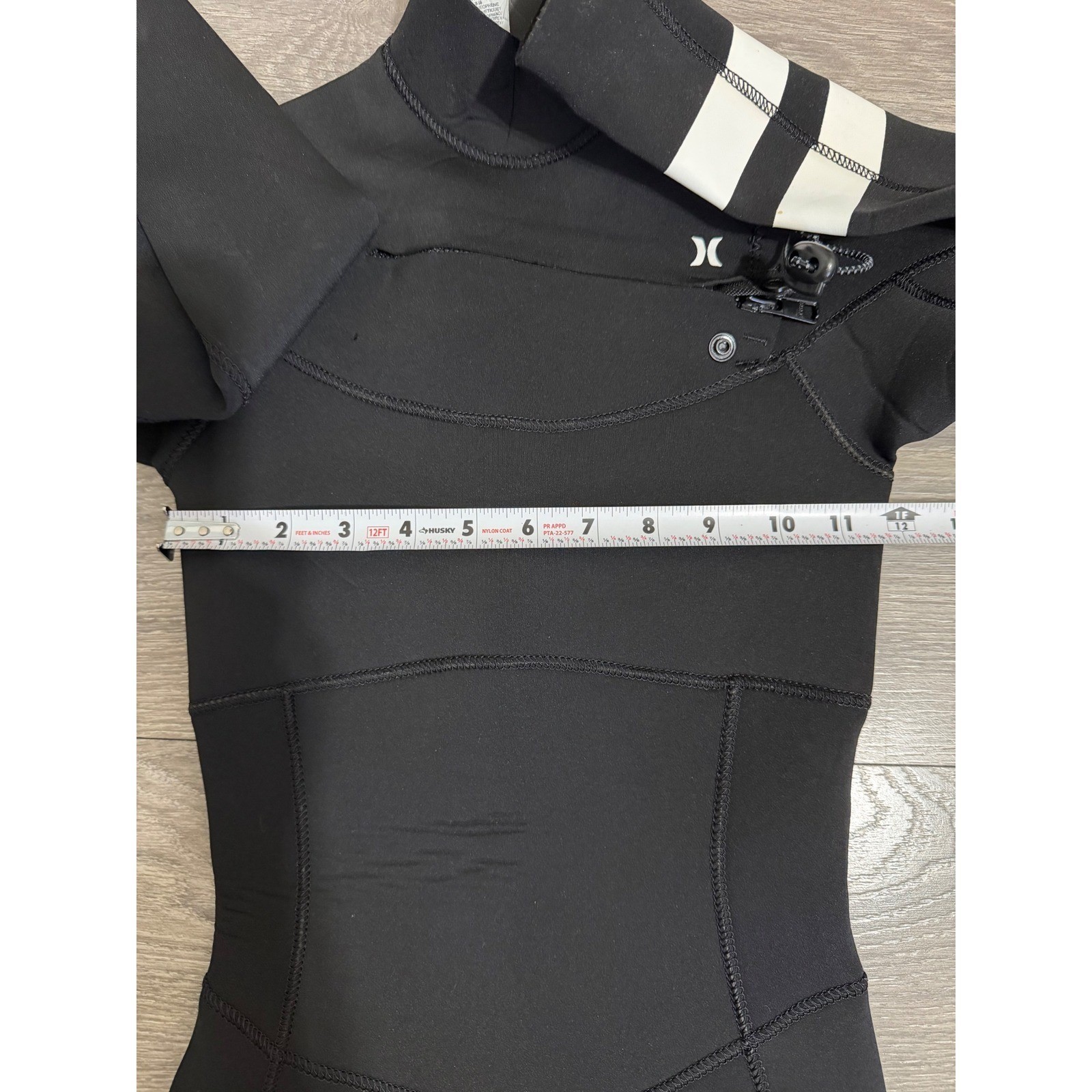 Hurley Womens Size 4 Advantage Plus 3/2mm Chest Zip Fullsuit Wetsuit Black Surf