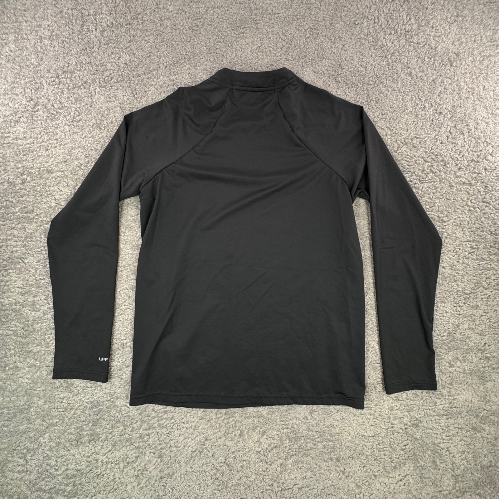 Nike Swim Dri-FIT Rash Guard Mens Medium Black Long Sleeve UPF 40+