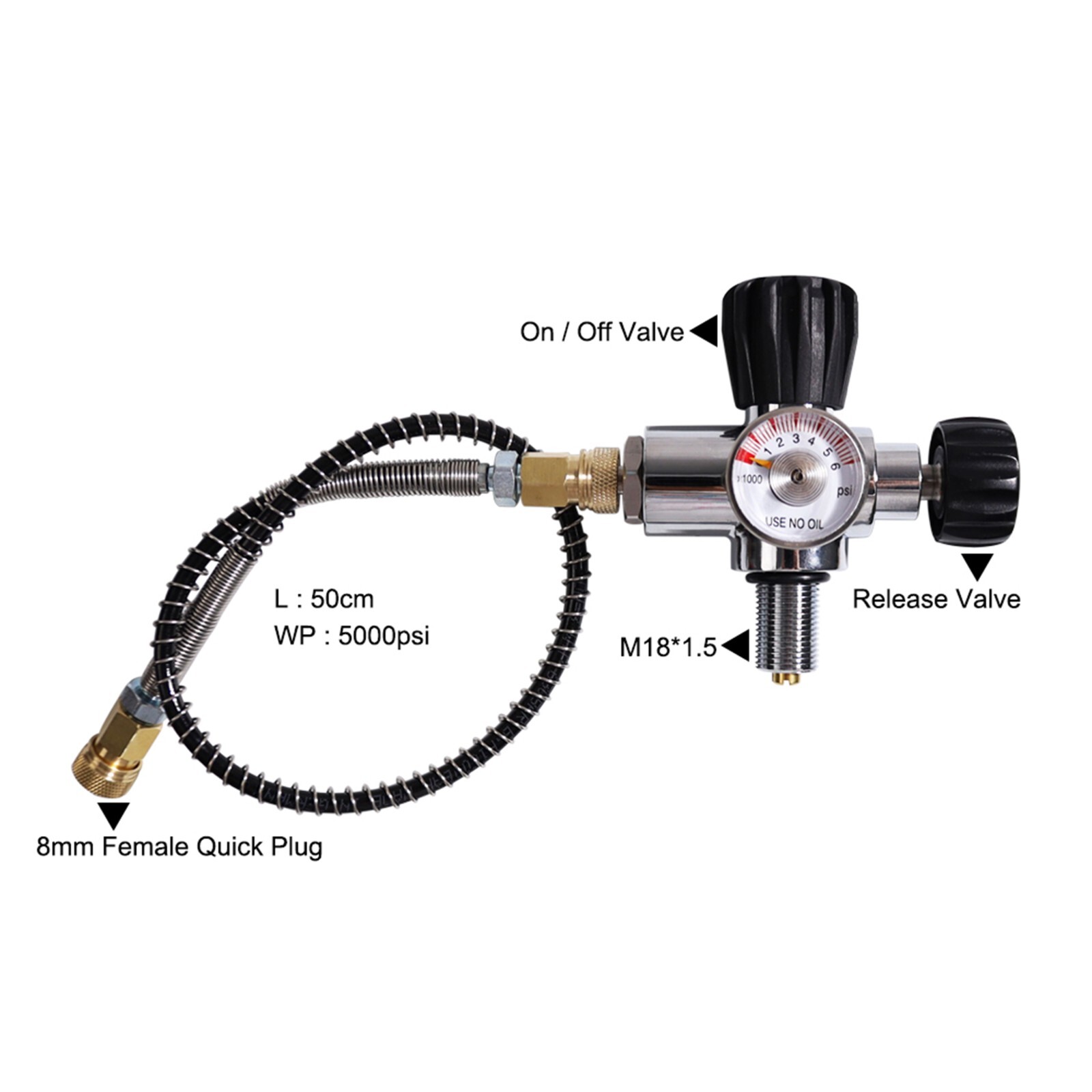 TUXING 4500psi Carbon Fiber Tank 6.8L Pcp Paintball Filling Station for Diving