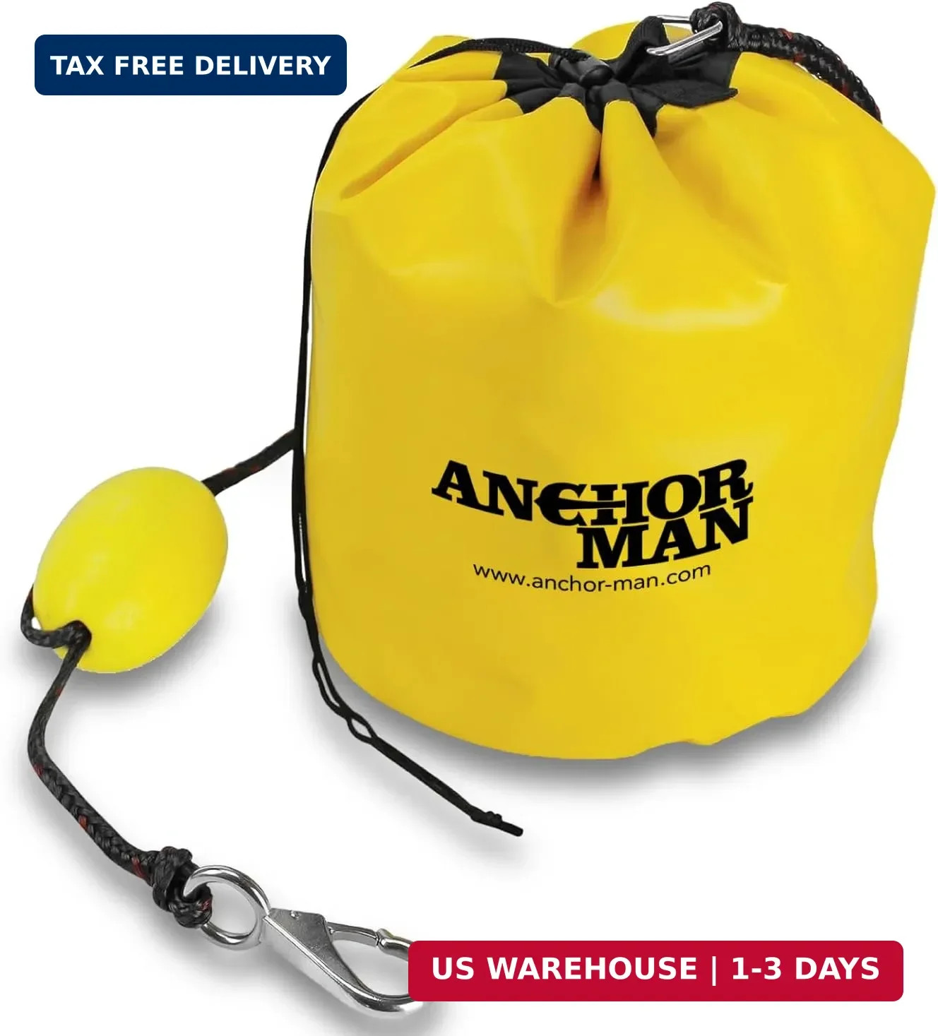 Anchor-Man Anchor Kit, All-in-One Sand Anchor for Floats, Adjustable Sand Bag Je