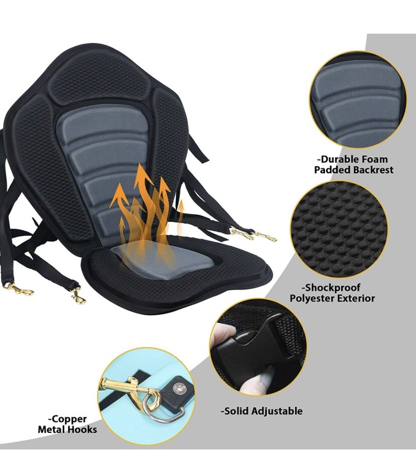 HLOGREE 1/2PCK Kayak Seats,Thicken Seat Cushion for Kayak,Padded Kayak Seat,Cano
