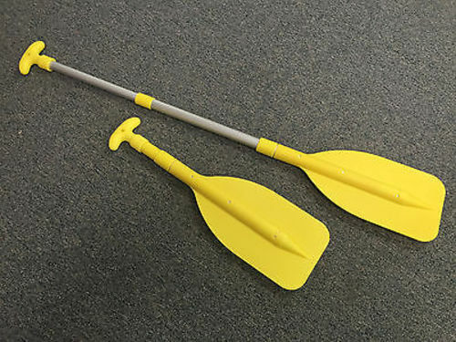 2 Pactrade Marine Kayak Canoe Raft JetSki Yellow Telescopic Aluminum Oar Paddle